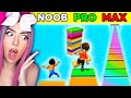 Noob vs MAX LEVEL in Crazy Shortcut Run!