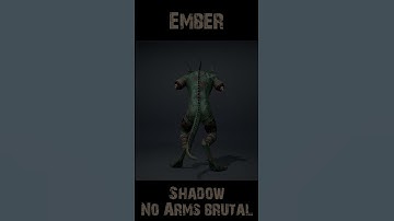 Embershadow NoArms Brutal 360 #character #rogerkint #3d #animation #gaming #unity #unreal #ember