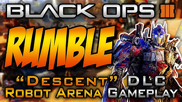 "Rumble" NEW DESCENT DLC Map Gameplay | Giant Robot Fighting Arena in Black Ops 3! [CoD BO3 PS4]