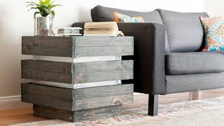 This diy end table inspired by west elm is a great beginner project.
build your own with easy to follow step-by-step detailed plans and
tutorial! get them he...