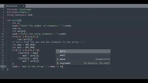 Find Maximum and Minimum Elements of an Array, C++ Implementation.