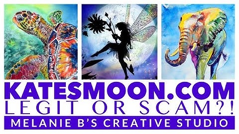 KATESMOON.COM - LEGIT OR SCAM?! Paint by Numbers #PBN #KatesMoon #legitorscam