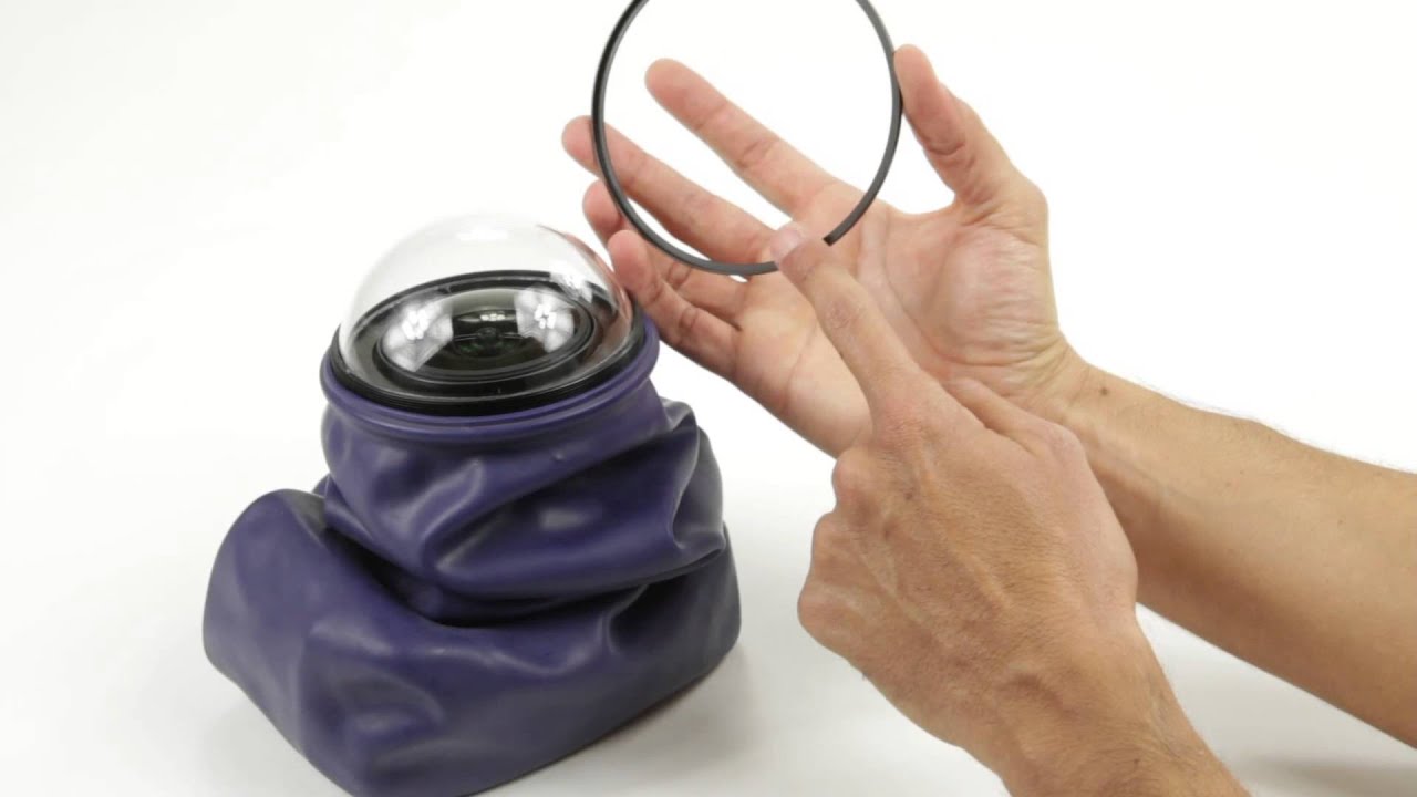 Underwater camera case Dome fisheye lens installation YouTube