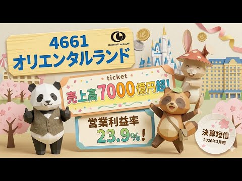 【決算速報】オリエンタルランドの決算を徹底分析