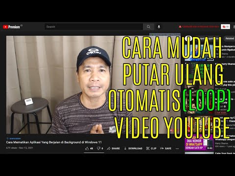 Cara Mudah Putar Ulang Otomatis Video Youtube (LOOP) di Laptop dan HP