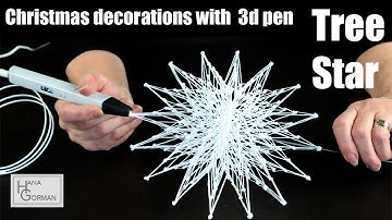 How to make a star-topper for your Christmas tree with 3d pen