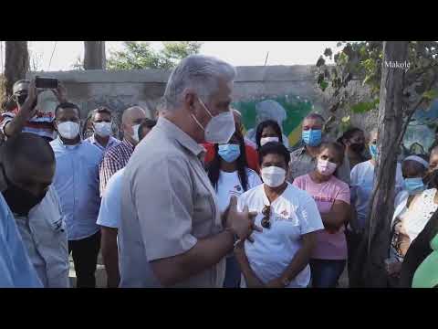 Presidente cubano comprueba