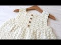 How to crochet a girl's pretty shell stitch dress / top - The Lily Dress