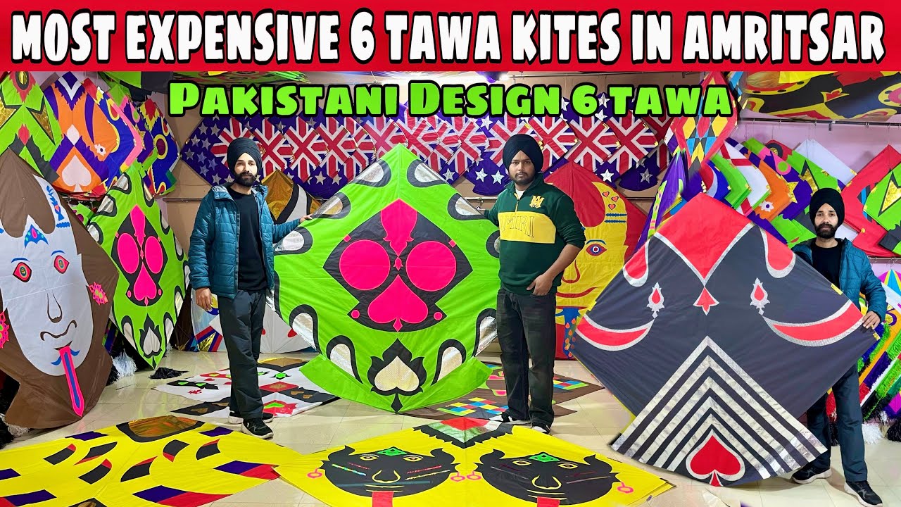 MOST EXPENSIVE 6 TAWA KITE IN AMRITSAR🔥 Bittu Kite Maker * Pakistani