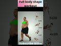 Full body shape workout at home just 28daysshortyoutube  feedshort