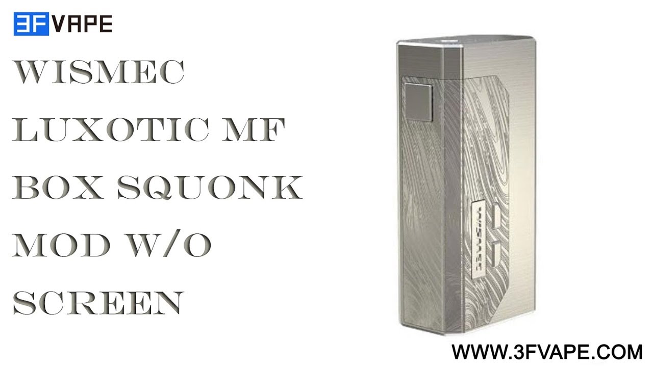 Wismec Luxotic Bf Squonk Box Mod 1 Original Wismec Luxotic BF Box Kit Luxotic  BF Squonk Box Mod Vape 100W With Tobh 2g Disposable