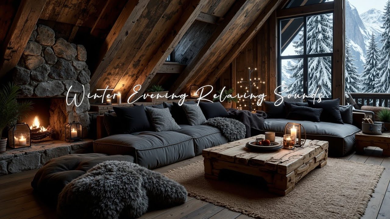 Cozy Winter Piano Music | Fireside Ambiance for Relaxation & Deep Sleep ...