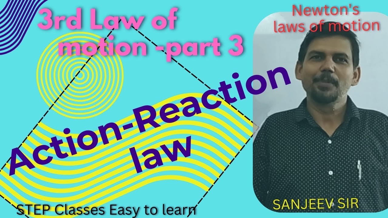 #action reaction law #laws of motion #newtonslaw #sanjeevsir #stepclasses #3rdlawifmotion