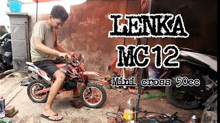 LENKA MC 12 - Mini Cross 2 Tak 50 cc Motor Trail Anak - Bengkel Motor Mas Tri Cilodong MC12
