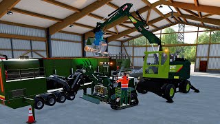 FS22 - Map The Valley The Old Farm 002 🇩🇪 🚜🚧🚛 - Forestry, Farming and Construction - 4K