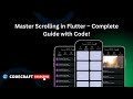 Flutter Scroll Widgets Explained with Beautiful UI! | ListView, GridView, PageView & More!