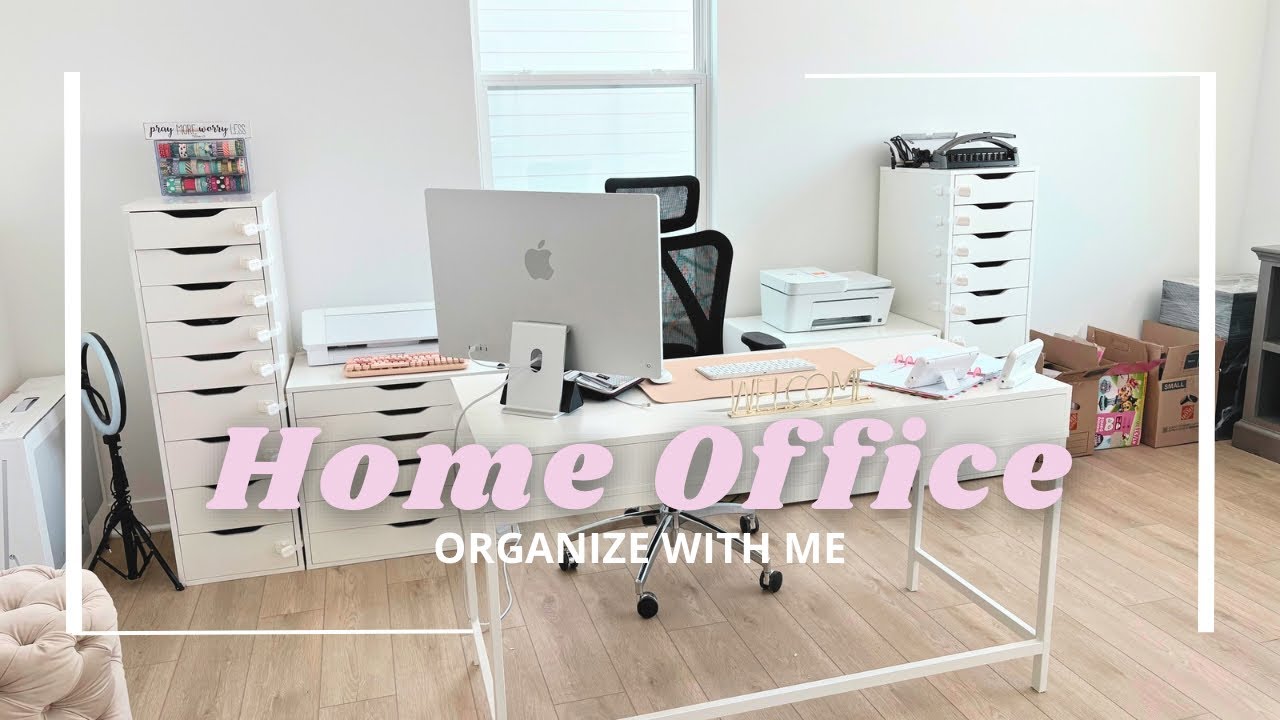 Get Motivated With Me | Organizing My Home Office After a Big Move