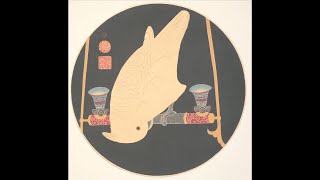 【日めくり３分間名画の旅】238枚目 伊藤若冲「花鳥版画 鸚鵡図」