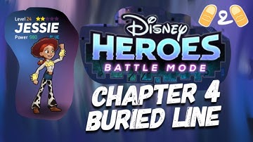 Disney Heroes Battle Mode Chapter 4 Buried Line Gameplay Lucky Jessie Pull from Crate