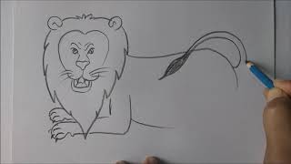How to make and draw beautiful lion  in easy steps || For beginners ||