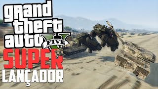 Super Lançador de Carro  Gta 5 Online Momentos Engraçados