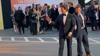 Tom Cruise at the Top Gun Maverick London premiere