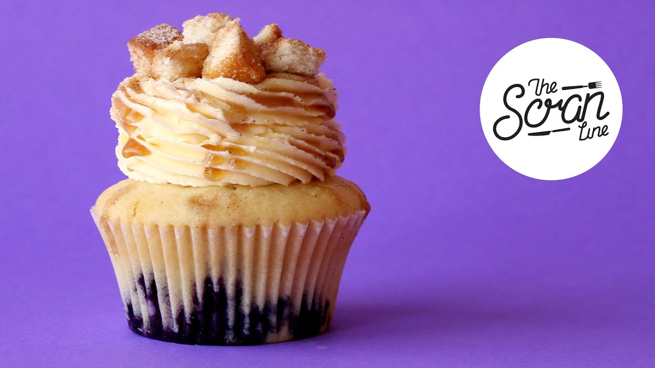BLUEBERRY FRENCH TOAST CUPCAKES The Scran Line YouTube