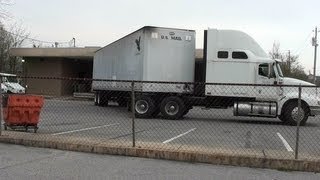 Truckers :  Backing a Tractor trailer in a tight spot