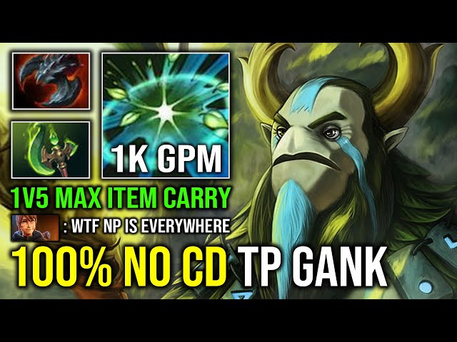 UNLIMITED GLOBAL TP GANK 1K Gold Per Min NEW Safelane Carry NP 1v5 Max Slotted Stand & Hit Dota 2 class=