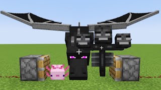 axolotl + ender dragon + wither = ???