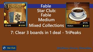 Star Club | Fable | Medium #7: TriPeaks - Clear 3 boards in 1 deal screenshot 5