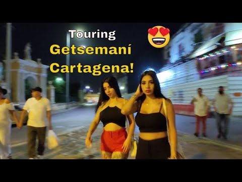 šetajući šarmantnom četvrti Getsemani Cartagena Kolumbija 2022