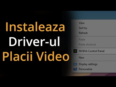 Video: Cum Se Instalează Drivere Pentru O Placă Video