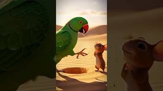A parrot saved the mouse cartoon video #shorts #shortvideo #viral #cartoon
