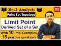Limit Point of a Set | Real Analysis | Derived Set of a Set : Point Set Topology-5