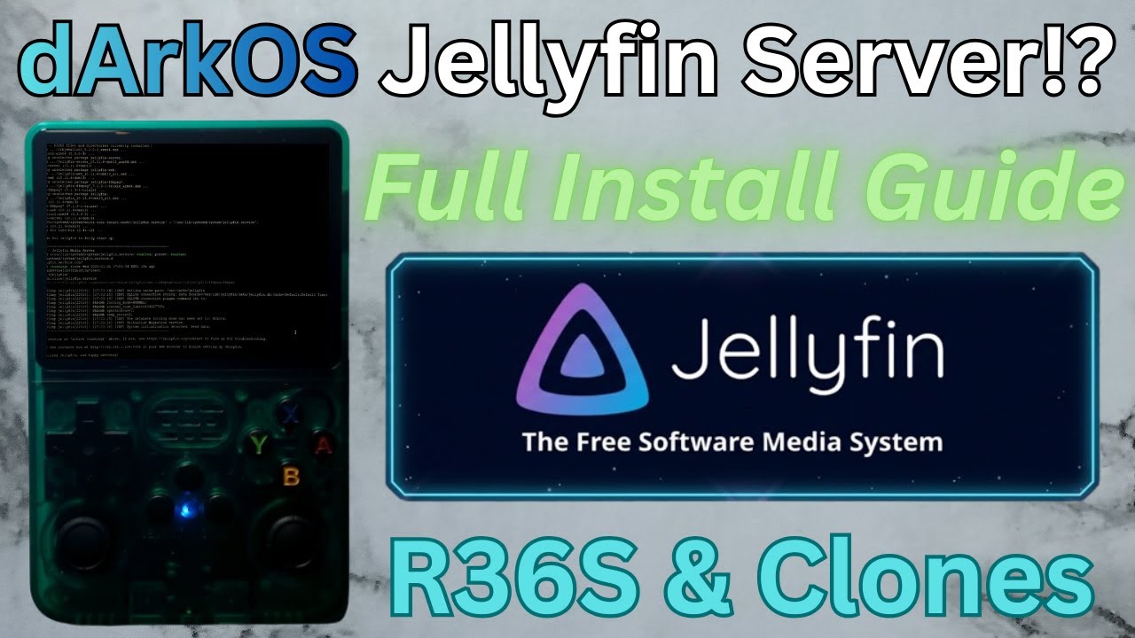 Turning the R36S Into a Media Streaming Server With Jellyfin & dArkOS!