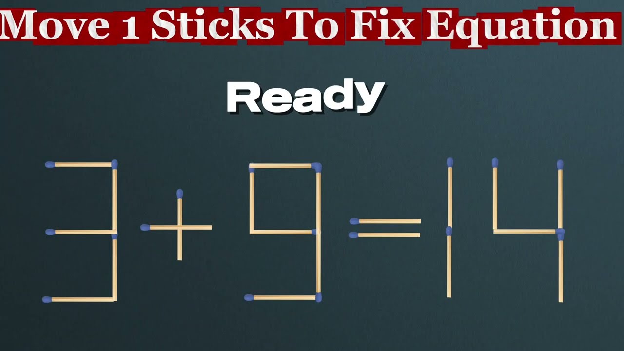 Move 1 Sticks To Fix Equation|| Iq Test Puzzale|| Brain Exercise.