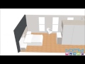 Proyecto 3D mueble dormitorio Valencia  Lacado blanco, combinado nature