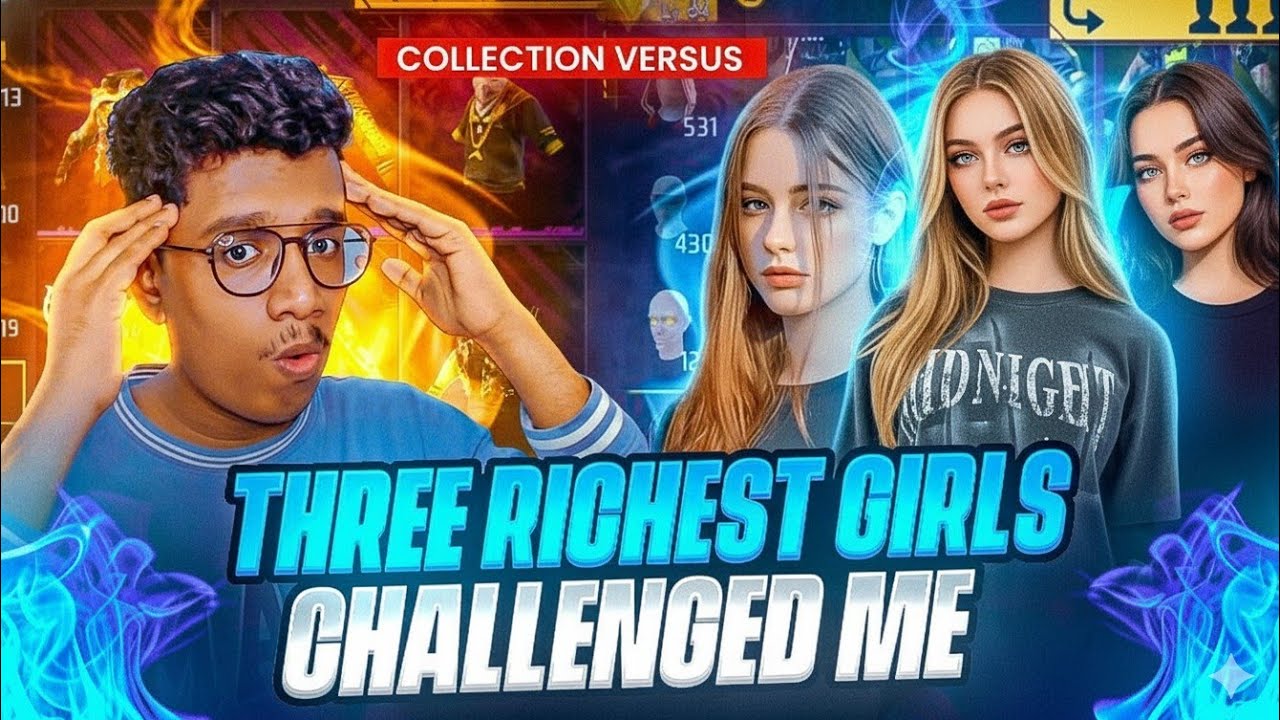 Kerala 3 Richest Girls Vs Akshay Akz Collection Versus 😍 Best Collection In Kerala - Free Fire