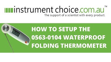 How to Set Up the 0563-0104 Waterproof Folding Thermometer