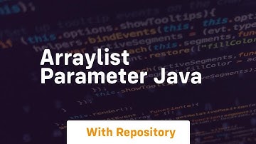 arraylist parameter java