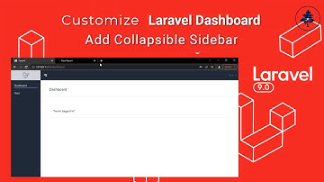 How to Add Customized Laravel 9 Dashboard with Collapsible Sidebar | #laravel #tailwindcss #alpinejs