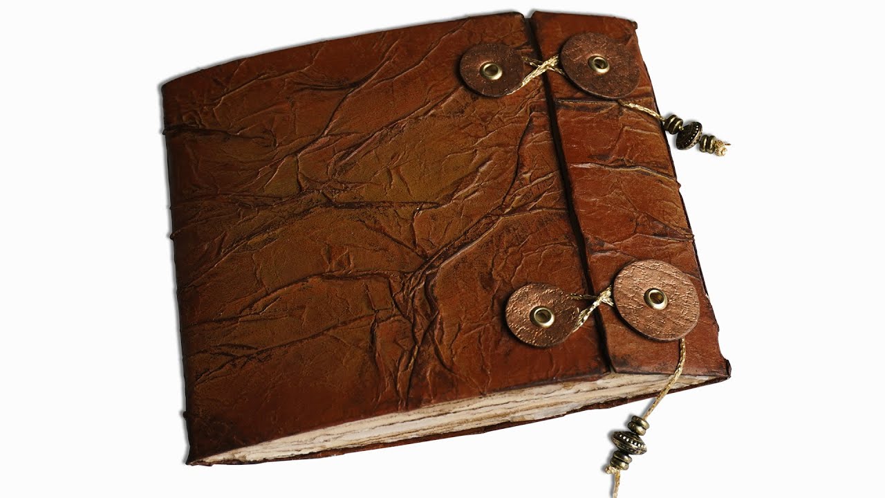 Dual Signature Recycled Journal Tutorial ~ Make a Faux Leather Journal with me ~ Beginner Friendly