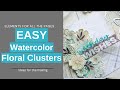 Easy Easy Watercolor Florals For All the Surfaces. Cards Scrapbook Pages #49andmarket #scrapbookcom