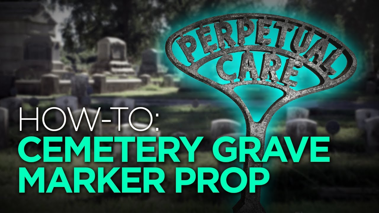 DIY Halloween Grave Marker Prop