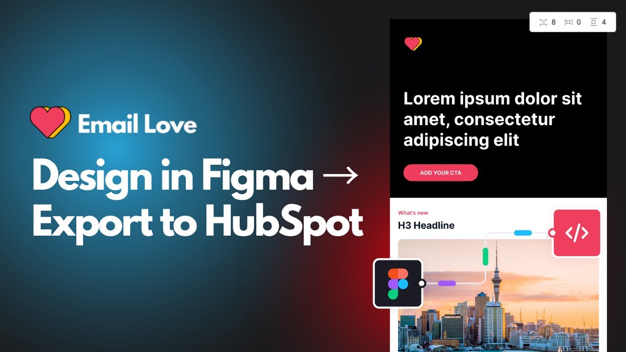 Figma Tutorial: Design in Figma → Export to Hubspot - YouTube