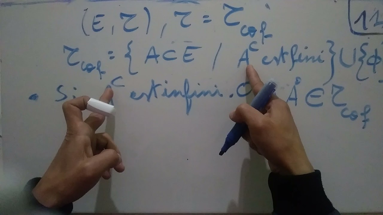 الفضاءت الطبولوجية 11 Espaces topologiques