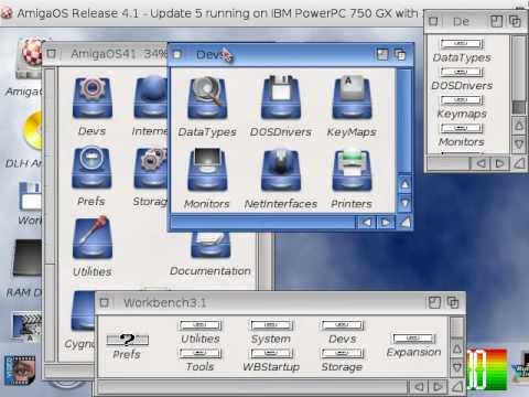 AmigaOS 4.1.5 recorded with SRec on 640x480 Screen Mode