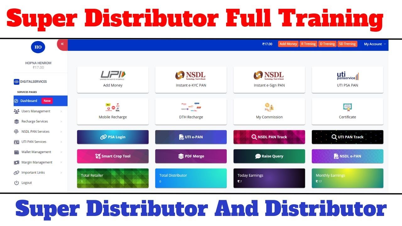 Super Distributor, Distributor Training By UTI