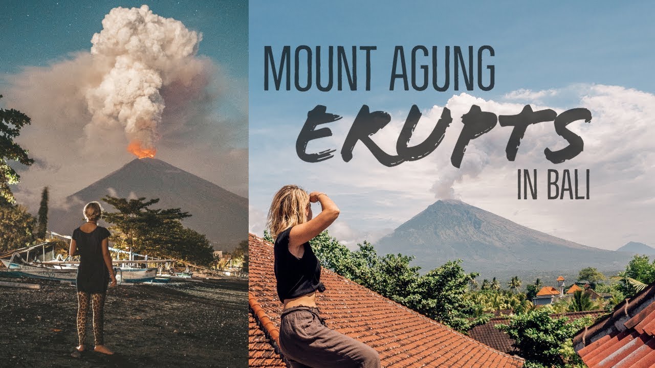 Mount Agung volcano eruption in Bali Indonesia 2018 - YouTube